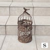  アンティーク調 フラワーバードケージ ブラウン Ｓサイズ