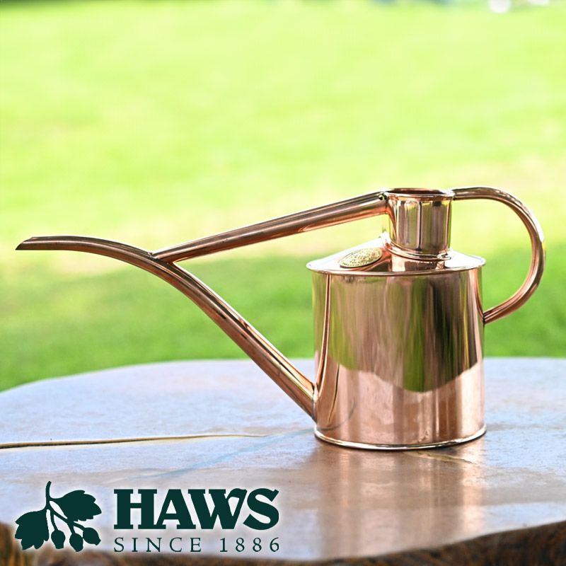 英国 HAWS 銅製 インドアカン ファゼリーフロー 1L じょうろ ジョウロ