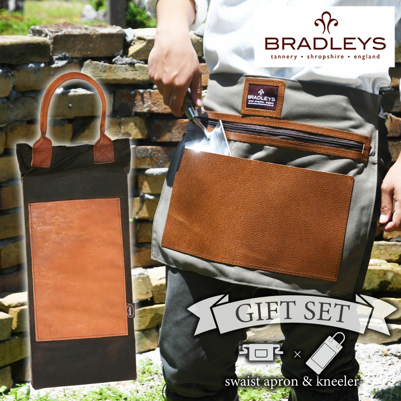 英国 BRADLEYS ブラッドリーズ ヘリテイジ ハーフレザー リネン