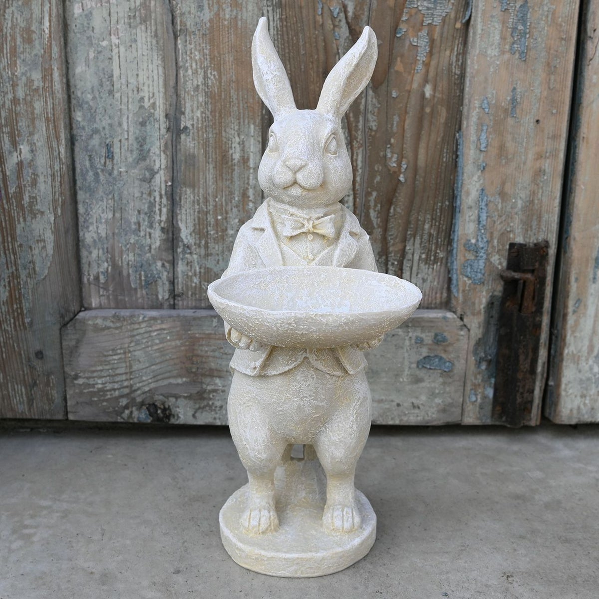 オーナメント スタンディングバニー オフホワイト うさぎ