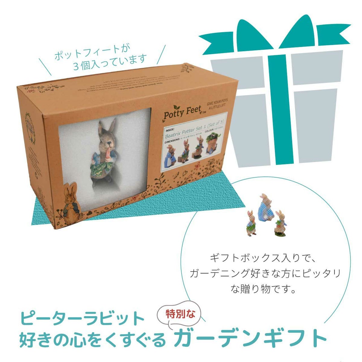  ピーターラビット ポットフィート