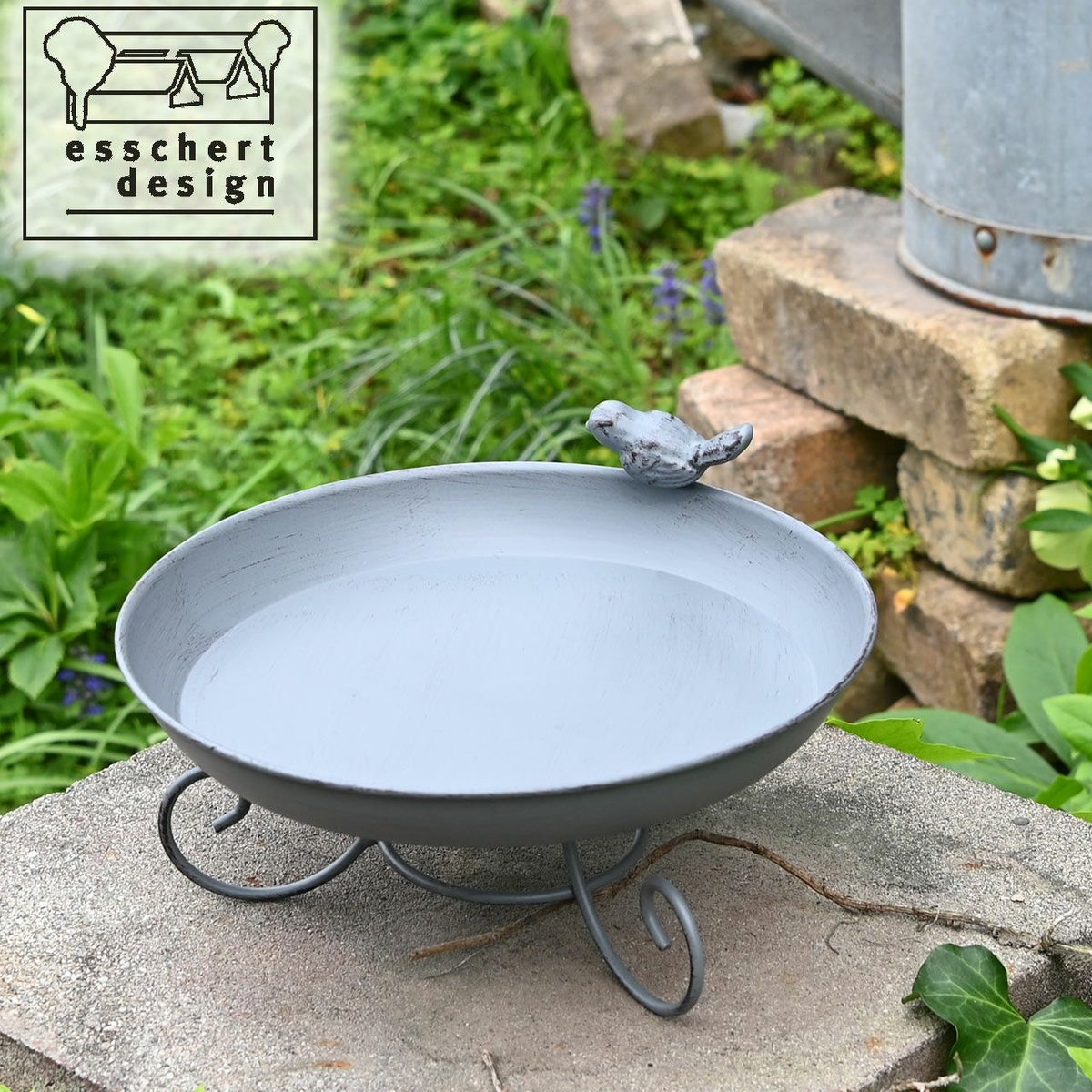 バードバス 金属製