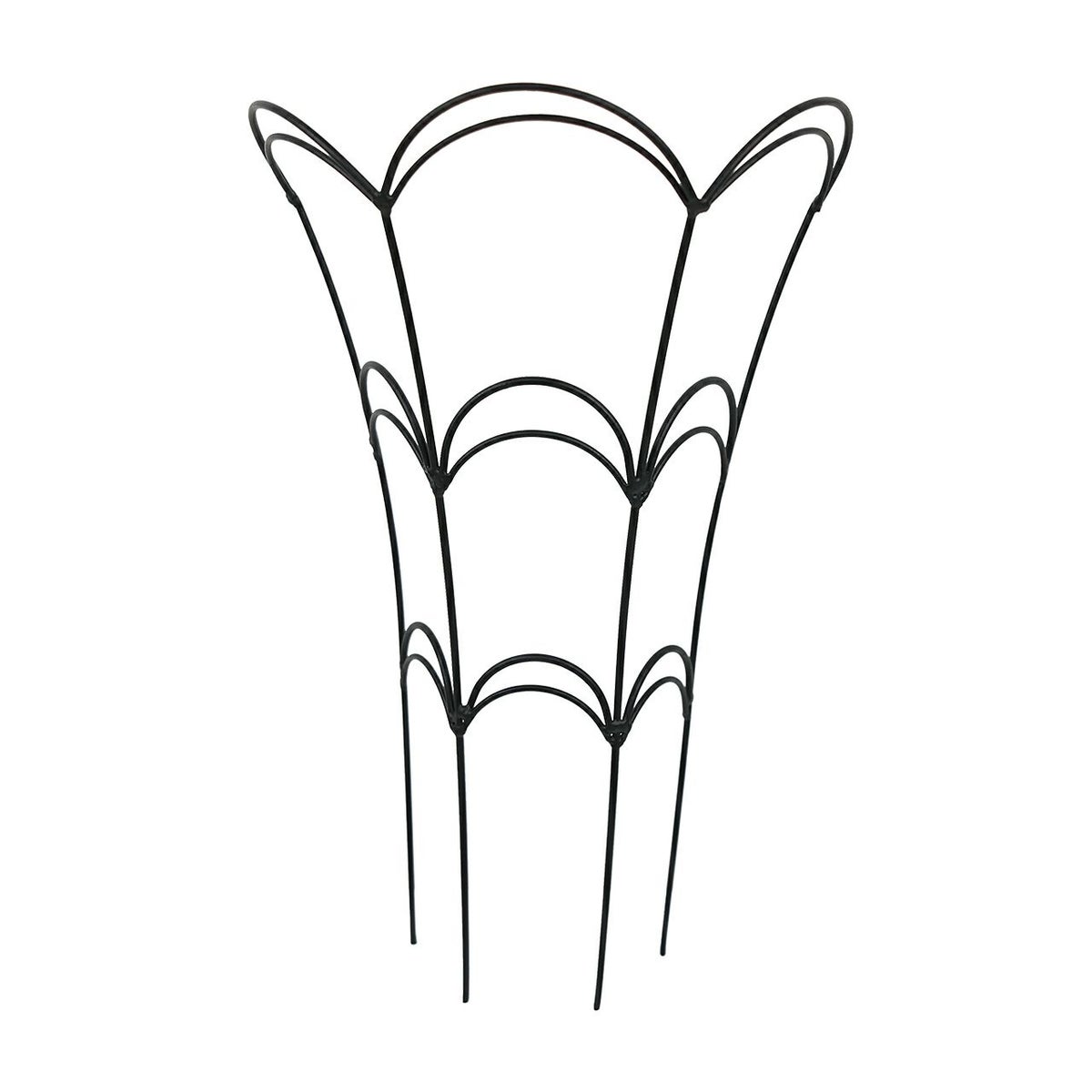 フラワーガード アイアン製 ブラック Sサイズ 2枚