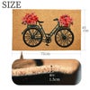 コイヤーマット 花と自転車 玄関マット