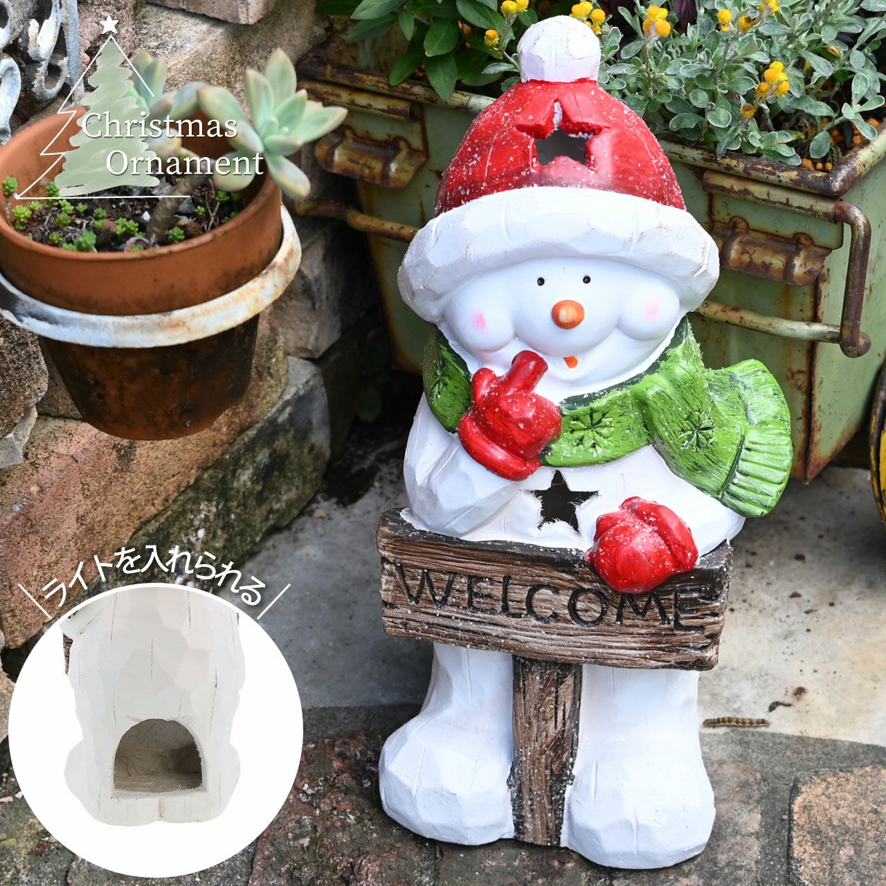 自宅玄関等のオブジェに☆雪だるま 置き物 在庫処分セール40%off 置物 雪だるまインテリア 雑貨 おしゃれ