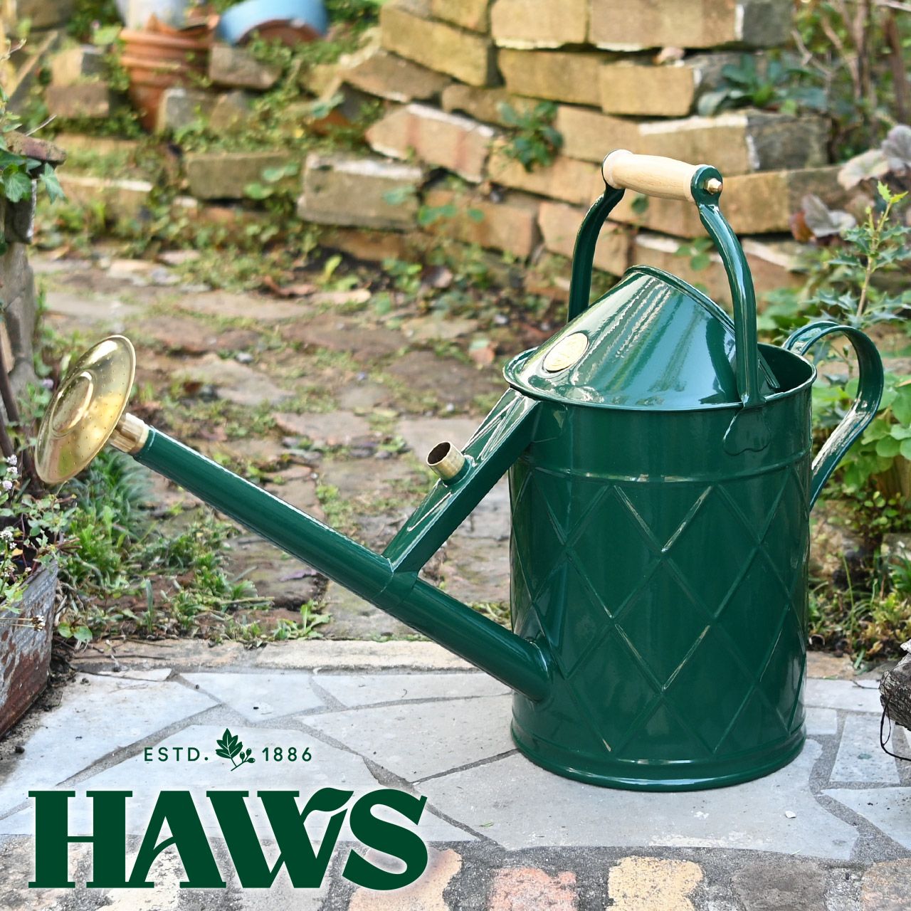英国 HAWS ホックリー ヘリテージ 9L 大容量 じょうろ グリーン