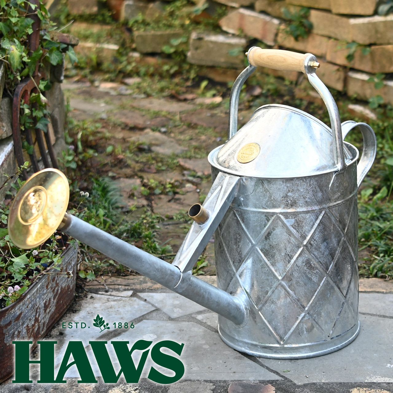 HAWSジョーロ　ガルバナイズ 英国 HAWS ホックリー ヘリテージ 9L 大容量 じょうろ ガルバナイズド