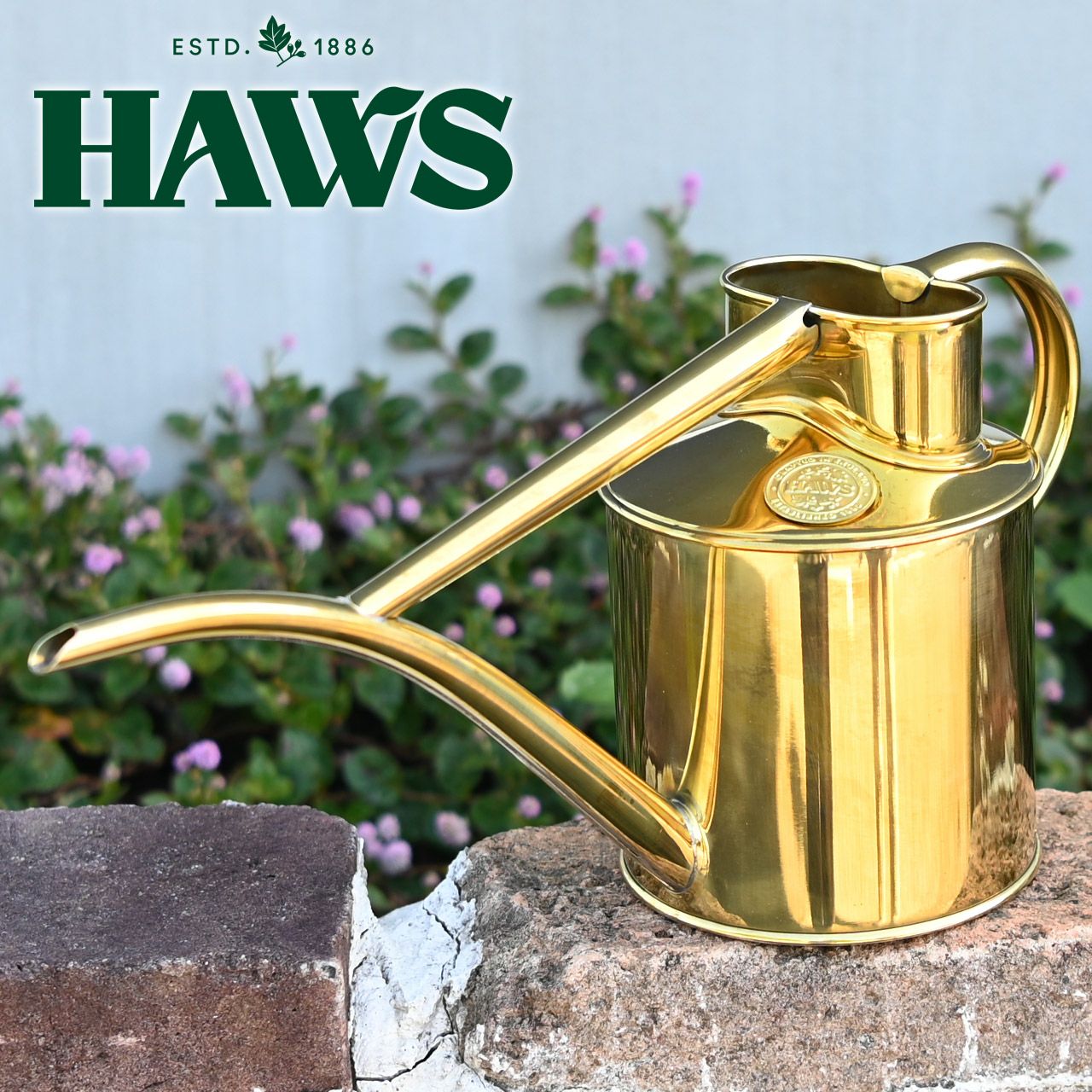 英国 HAWS 真鍮製 インドアカン ファゼリーフロー 1L じょうろ
